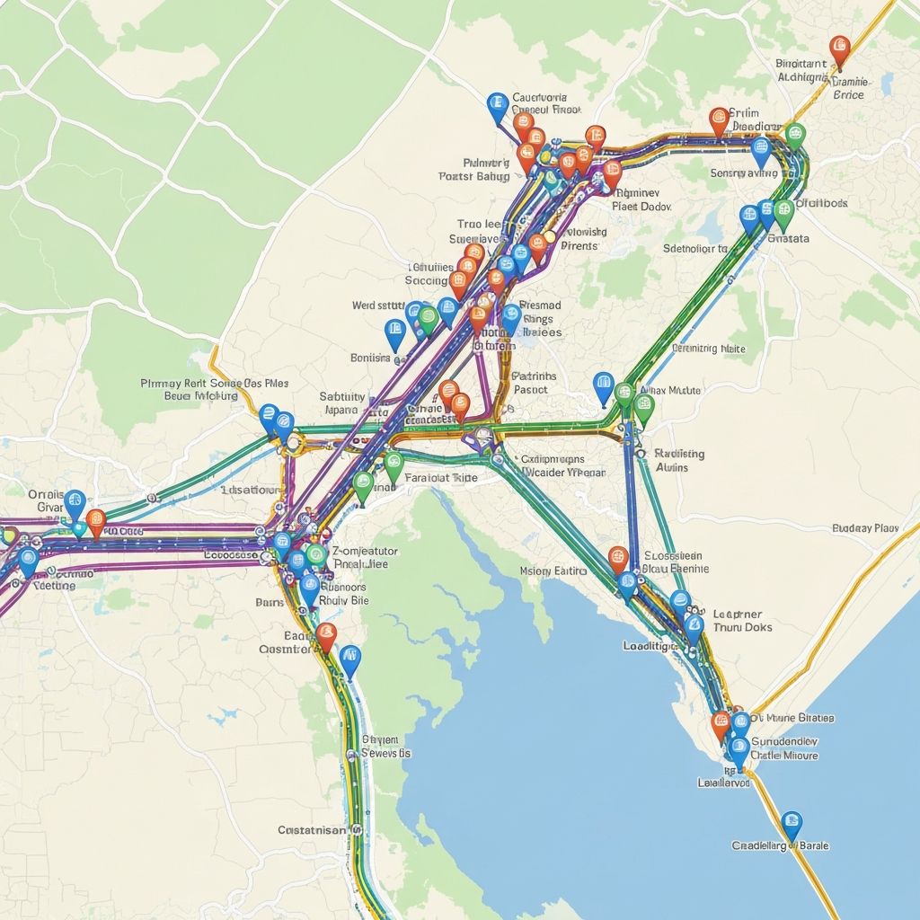 Карта маршрутов